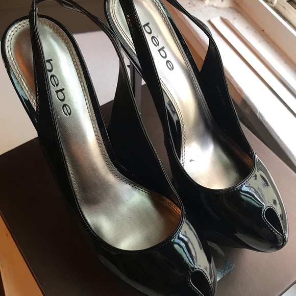 Black Bebe pumps - Picture 6 of 7